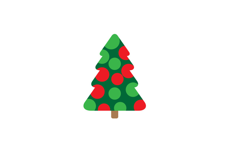 polka-dot-pine-tree-christmas-icon