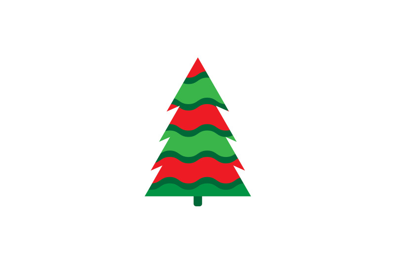 wave-stripes-tree-christmas-icon