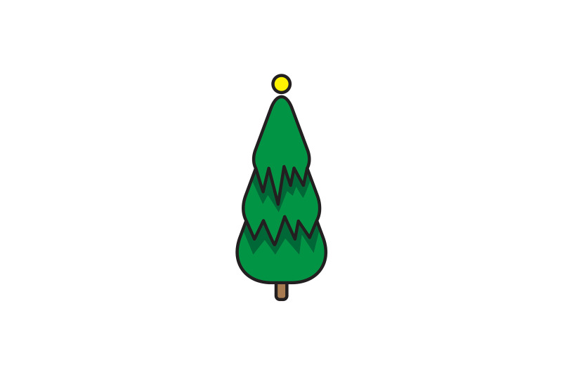 zigzag-pine-tree-christmas-icon