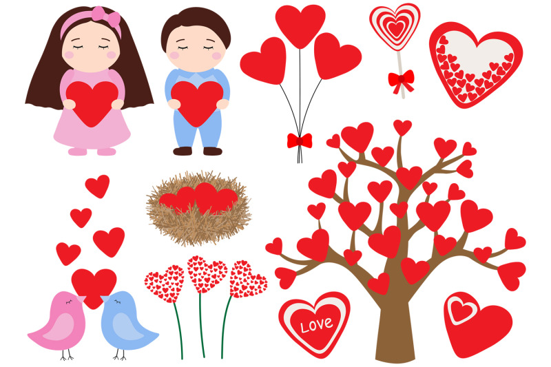 valentine-039-s-day-boy-girl-birds-hearts-valentine-039-s-day-svg