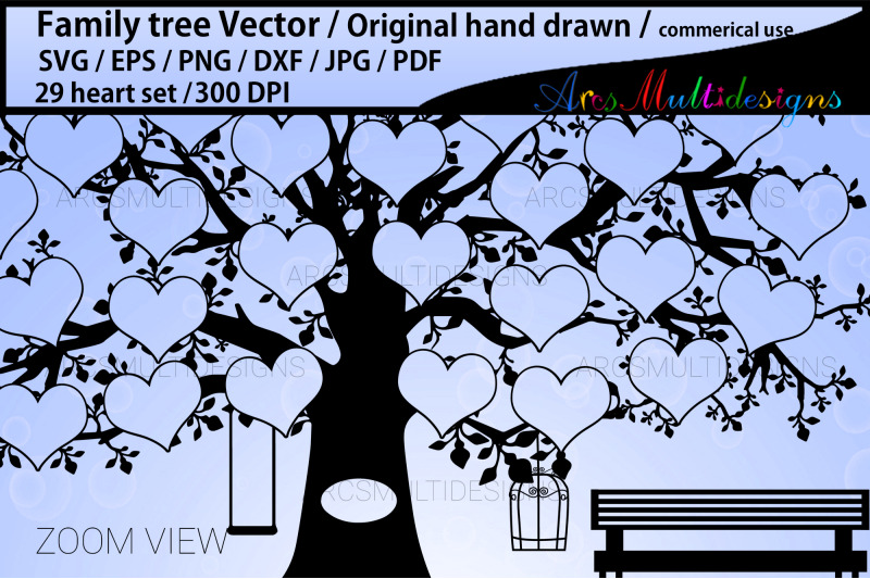 29-heart-family-tree-template