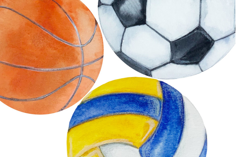 watercolor-balls-clip-art-set