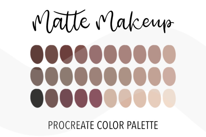 matte-makeup-color-palette-nbsp-for-procreate-30-nbsp-swatches