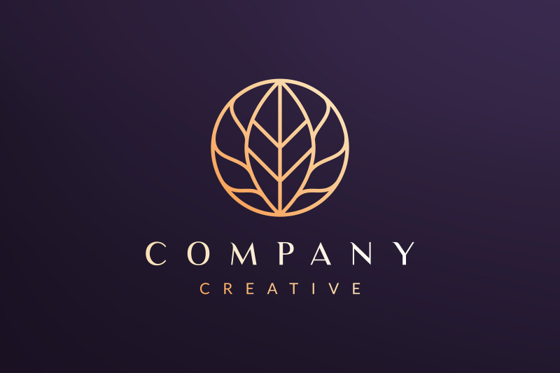 leaf-circle-logo-concept-luxury-style