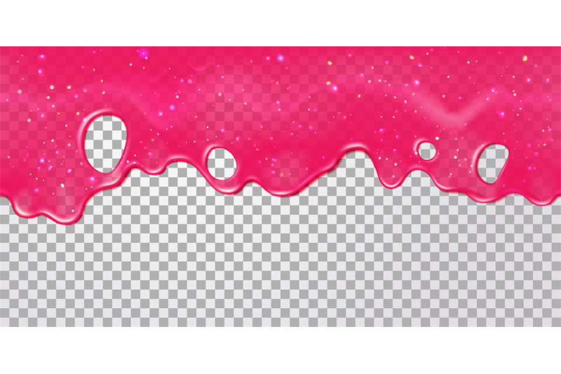 pink-slime-drip-dripping-caramel-jelly-or-gum-glitter-slimes-with-g