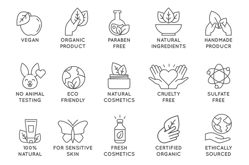 organic-cosmetics-icon-eco-friendly-cruelty-free-line-badges-for-beau