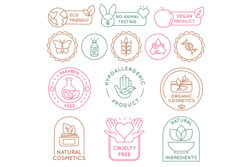 organic-cosmetics-badges-bio-beauty-products-for-skin-package-seal-e