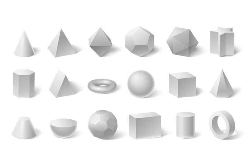 white-geometric-3d-shapes-geometry-form-for-education-hexagonal-and