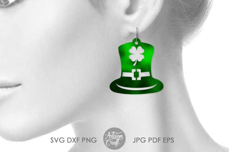 st-patrick-039-s-day-earrings-leprechaun-hat-svg-cut-file