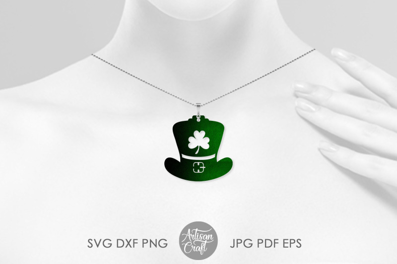 st-patrick-039-s-earrings-leprechaun-hat-svg-cut-file
