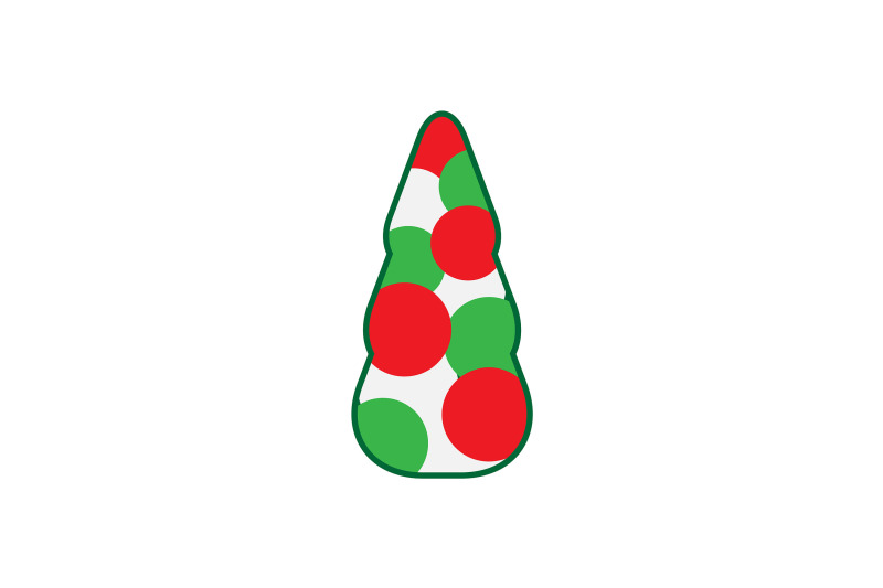 polka-dot-pattern-pine-christmas-icon