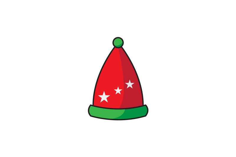 three-star-santa-hat-christmas-icon