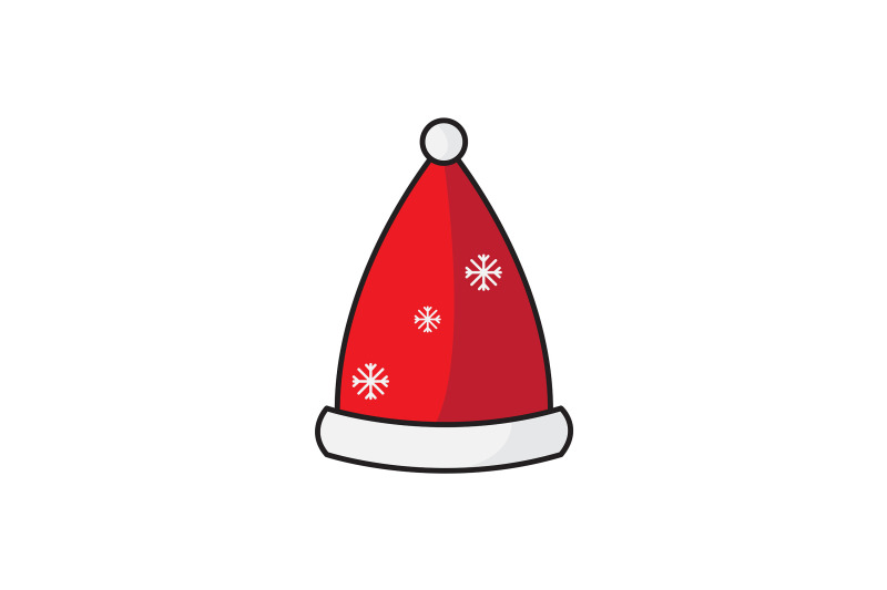 snow-pattern-santa-hat-christmas-icon