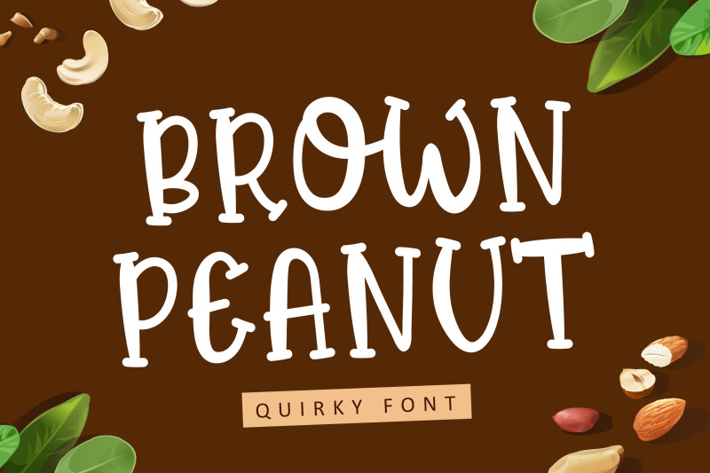 brown-peanut-quirky-font