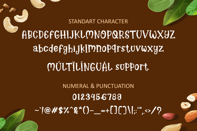 brown-peanut-quirky-font