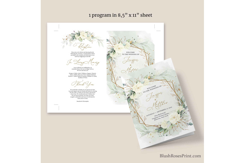simy-wedding-program-folded-editable-templates-eucalyptus-greenery