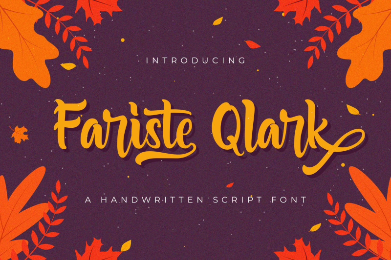 fariste-qlark-handwritten-font