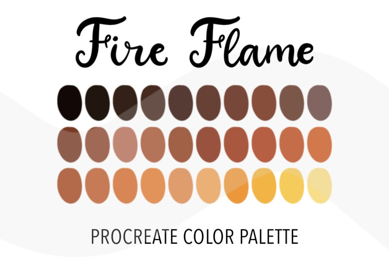 fire-flame-nbsp-color-palette-nbsp-for-procreate-30-nbsp-swatches-nbsp-for-ipad-art