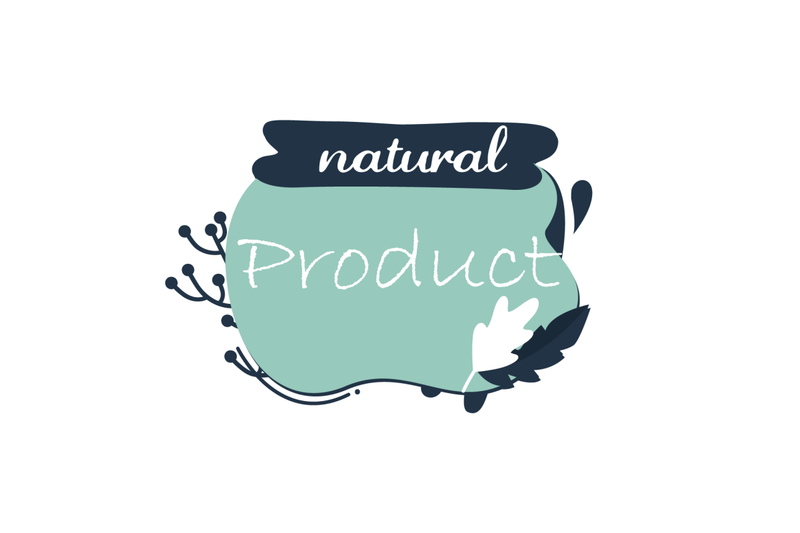 product-badge-with-green-leaf-label-isolated-on-white