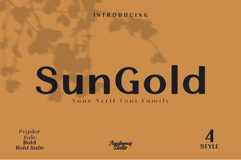 sungold-font-family