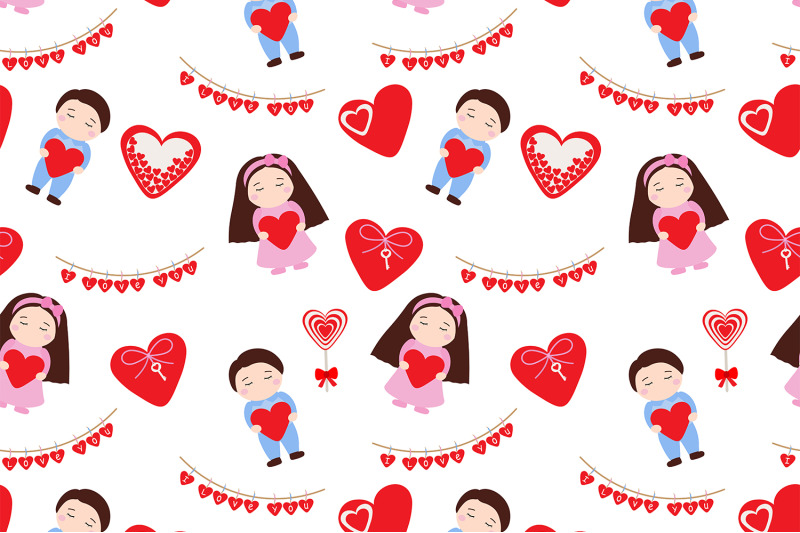 valentine-039-s-day-pattern-boy-girl-pattern-valentine-039-s-svg