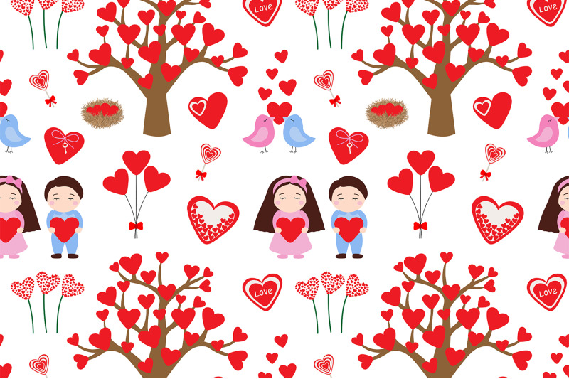 valentine-039-s-day-pattern-boy-girl-pattern-valentine-039-s-svg