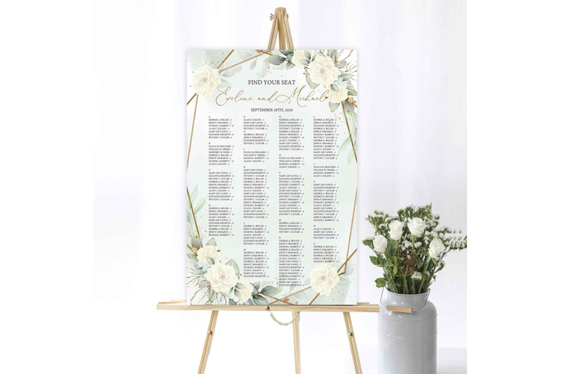 white-roses-greenery-wedding-seating-chart-template-editable-diy-d
