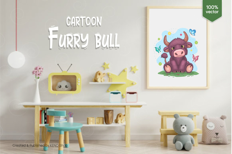 cartoon-furry-bull
