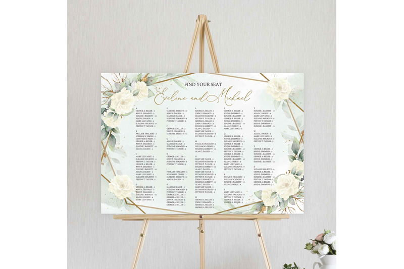 simy-wedding-timeline-editable-template-white-roses-greenery-digital
