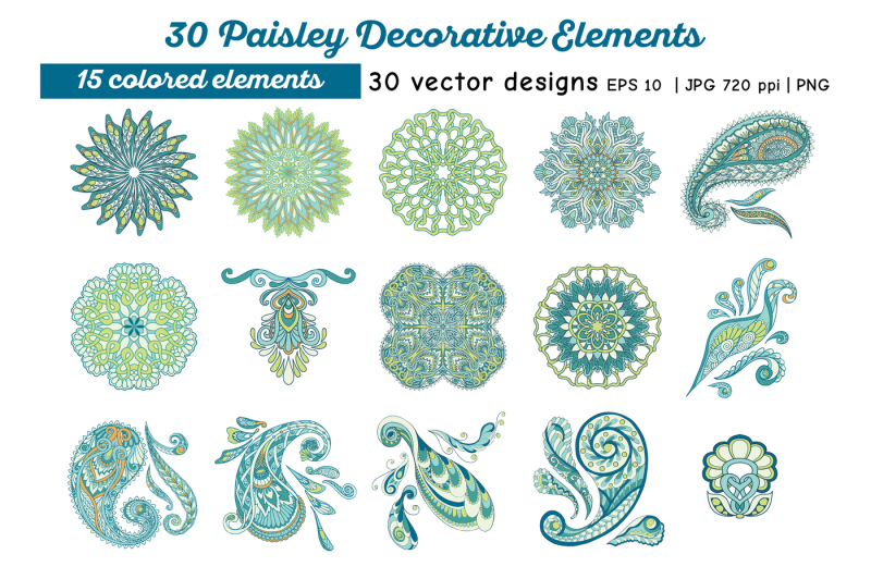 30-paisley-elements