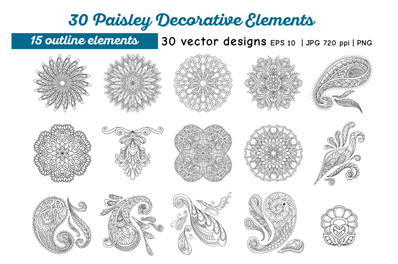 30-paisley-elements