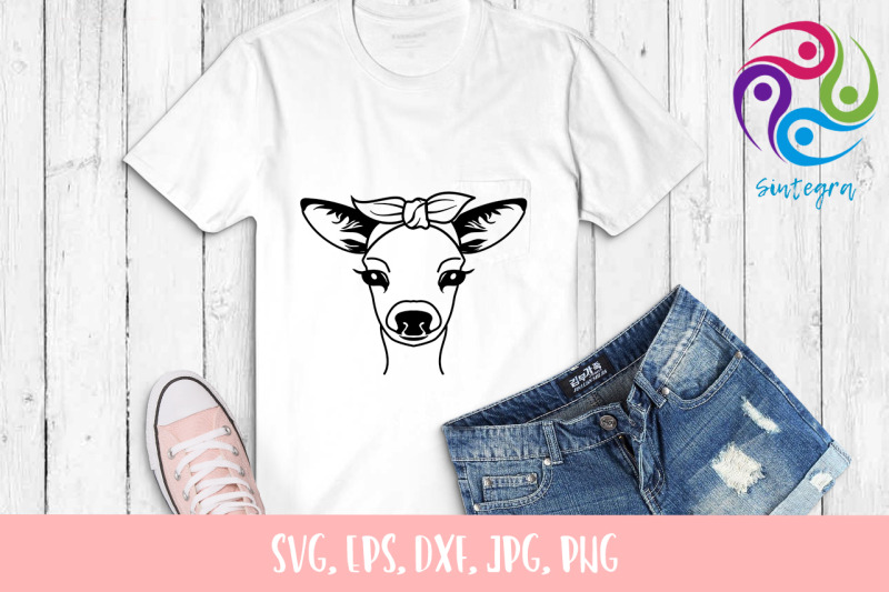 gorgeous-deer-with-bandana-svg-file