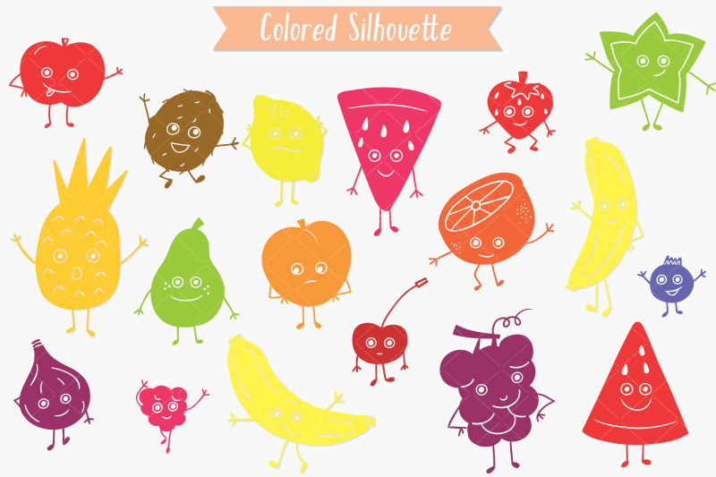 colored-fruit-characters-hand-drawn-kawaii-food-cartoon