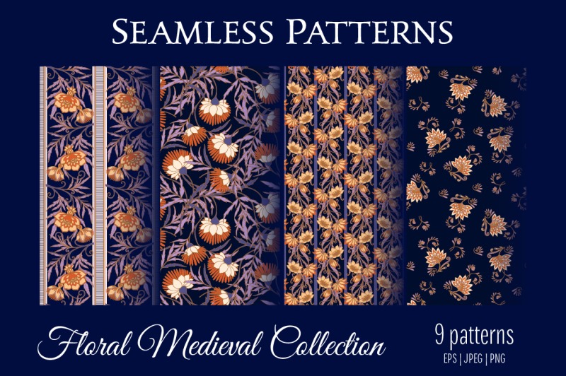 9-floral-seamless-patterns