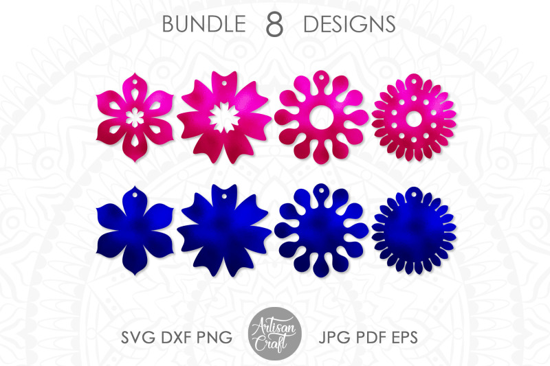 earrings-svg-cut-files-floral-earrings-sunflower-earrings