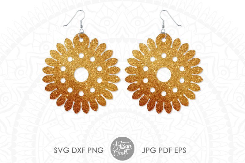 earrings-svg-cut-files-floral-earrings-sunflower-earrings