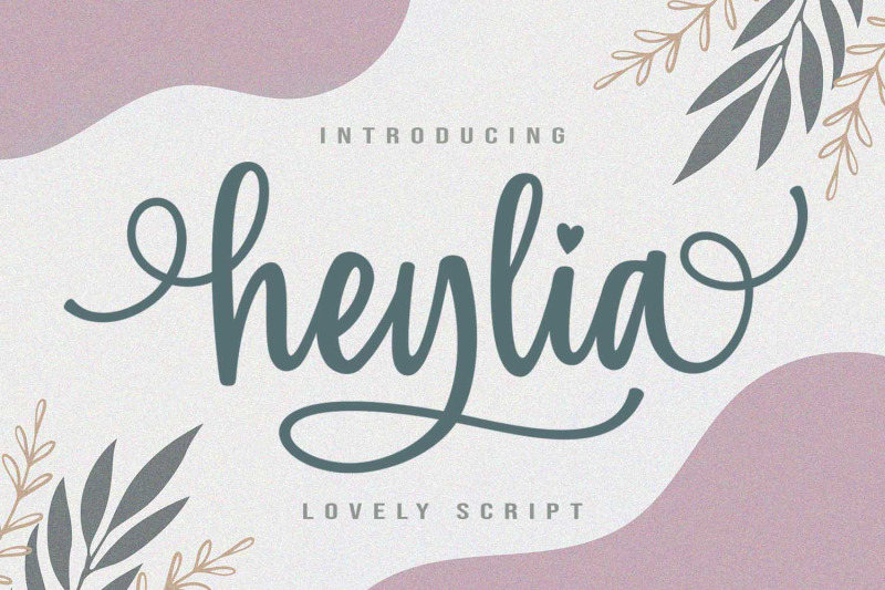 heylia-lovely-script-font