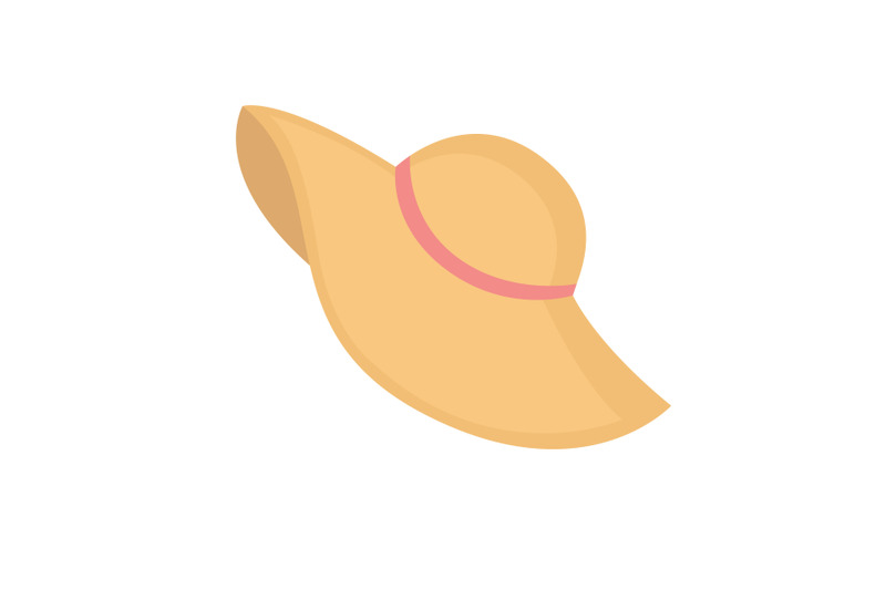 hat-beach-vector-illustration