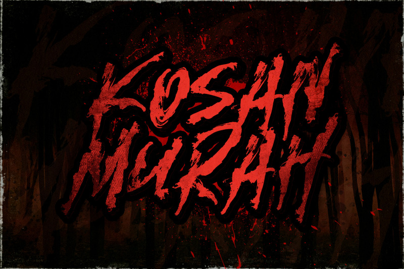 kosan-murah-horror-font