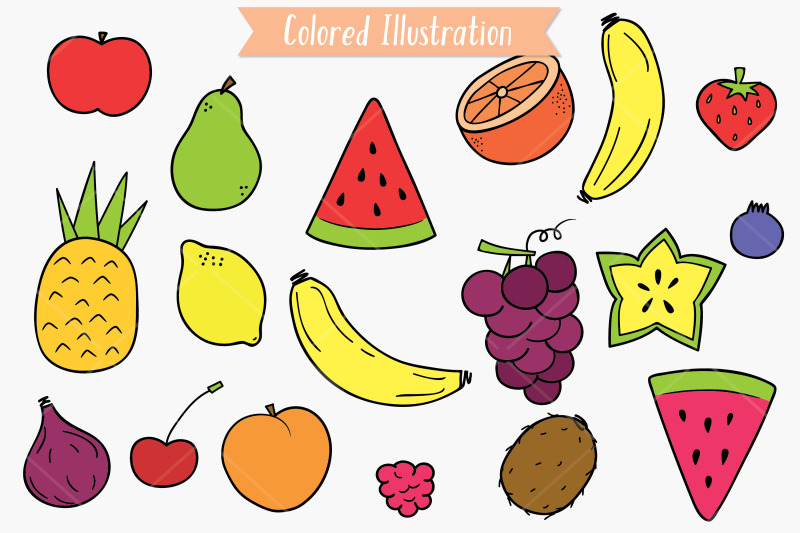 colored-fruits-hand-drawn-food