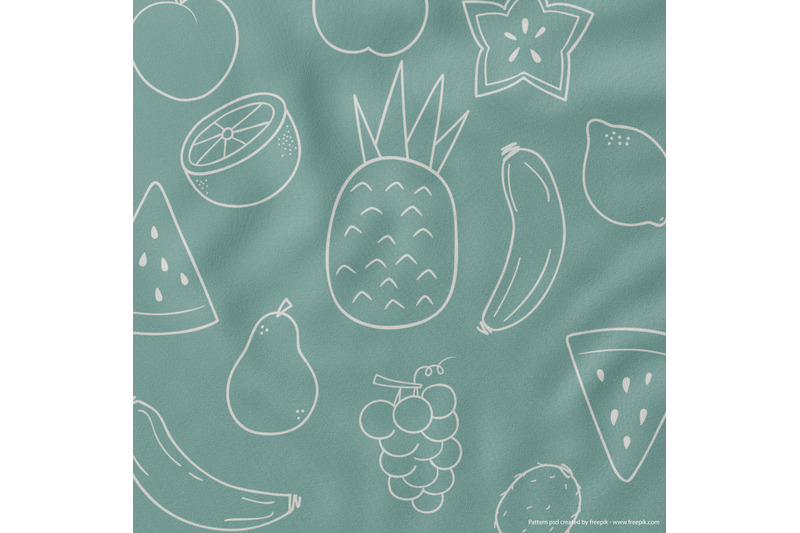 white-fruits-hand-drawn-food