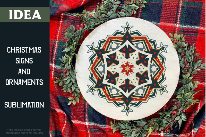 Download Layered 3D Christmas Mandala SVG Cut File By Pixaroma ...