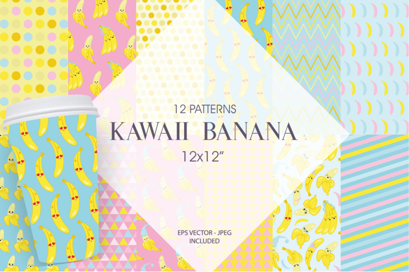 Kawaii Banana By Prettygrafik Design Thehungryjpeg