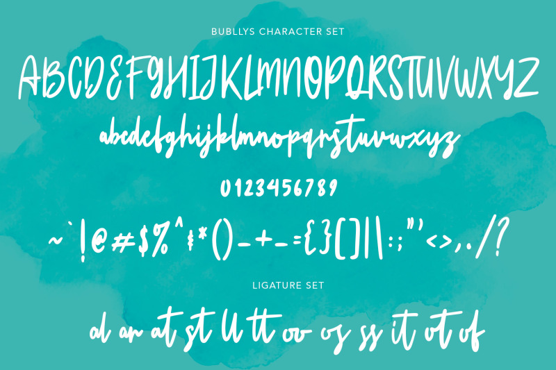 bubllys-handwritten-font