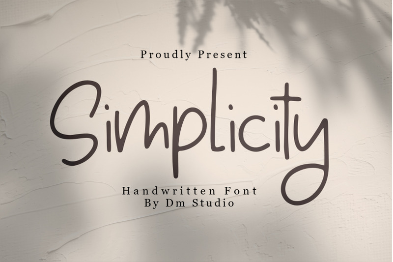 simplicity-handwritten-font