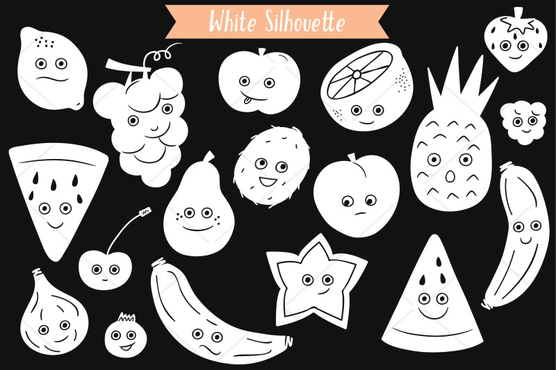 white-fruit-kawaii-hand-drawn-food-characters