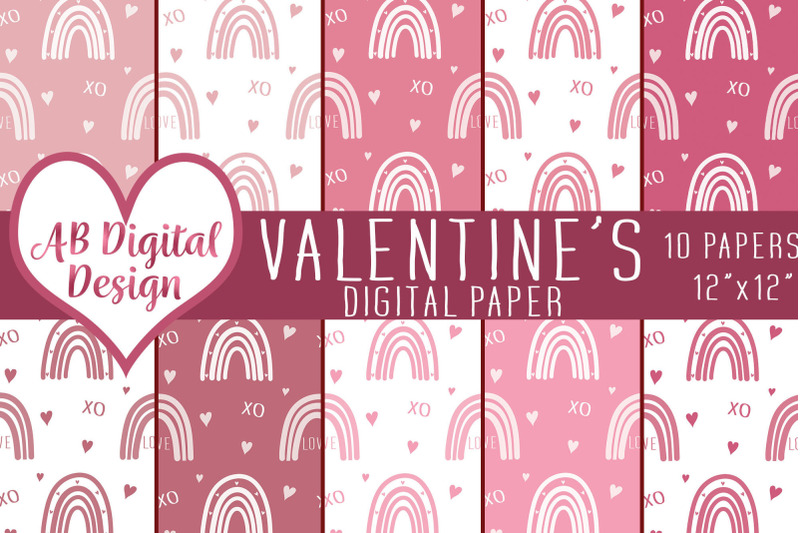 valentines-rainbows-amp-hearts-digital-paper-boho-valentines