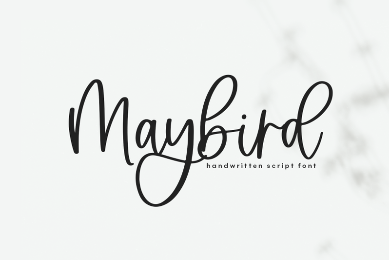 maybird-handwritten-script-font