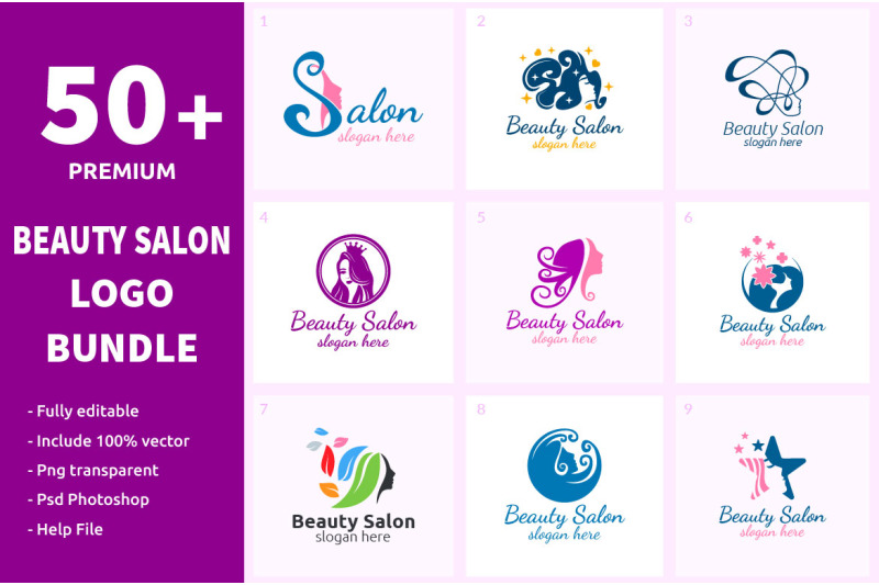 50-beauty-salon-logo-bundle
