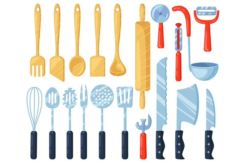 kitchen-utensils-kitchenware-cutlery-tools-knives-forks-spatula-an